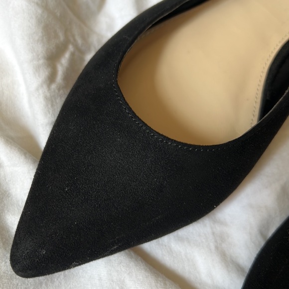 Circus by Sam Edelman - Black Suede Pointed Flats - Picture 7 of 8